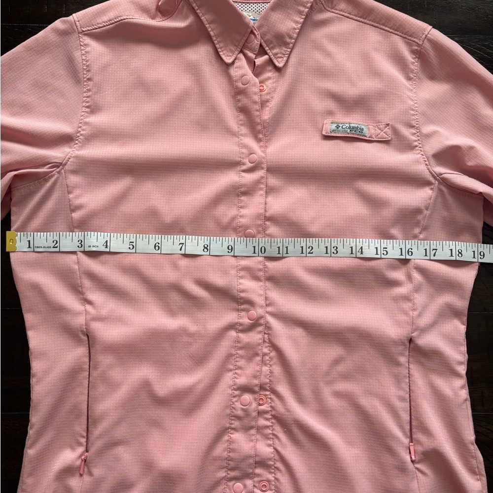 Columbia Pink Button-Up Women's Top - Picture 9 of 12